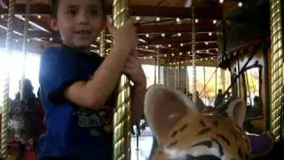 Gabi on the Carousel at Brookfield Zoo 2009 Boo at the Zoo