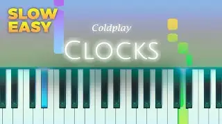 Coldplay - Clocks - SLOW EASY Piano TUTORIAL by Piano Fun Play