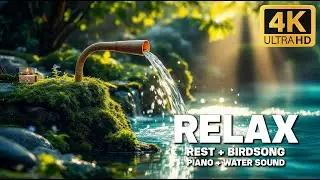 Instant Calm Bamboo Water Sounds 🌊 Healing Music for Anxiety Relief and Deep Relaxation