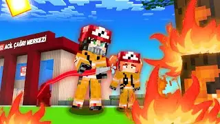 MİNE VE GREEN İTFAİYECİ OLDU | İTFAİYE HAFTASI | Minecraft