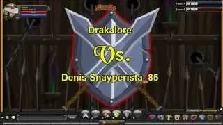 AQW PVP (Warrior vs Rogue/Pirate Ft.Drakalore)