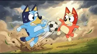 Bluey : The Soccer Match Turned Into TOTAL CHAOS ⚽💥 Who Will Win?! | Bluey Funny Animation
