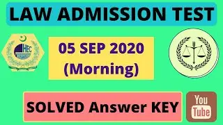 LAT 05 September 2020 Morning Key with Solved Answers | Law Admission Test - LAT 2020