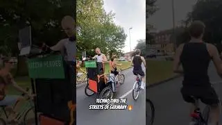 Bike Rave on the streets of Germany 🇩🇪🔥 #technofamily #germany #technomusic #techno