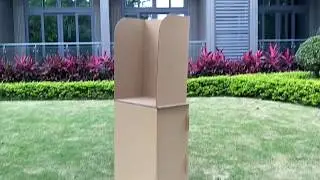 Corrugated Cardboard Voting Booth