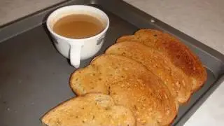 How to make Tea Rusks from Bread (Bread toast for tea time)