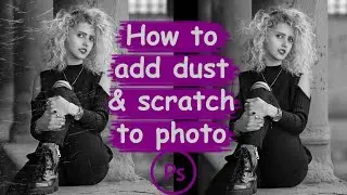 How to add dust effect to photos فتوشاپ