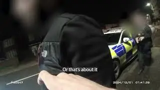 &ldquo;No you can&rsquo;t drive the car mate you&rsquo;re drunk&rdquo; - police arrest footage