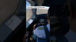 Emirates A380 landing view#fyp#Emirates#A380#landing#view#viralvideo