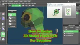 How To Design 3D Model Papercraft For Beginner | Cara Design Papercraft Model Untuk Pemula