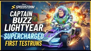 #disneyspeedstorm | Supercharged Captain Buzz Lightyear Gameplay | First  Testruns | #gameloft #buzz