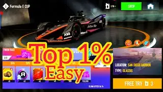 Formula E Cup Top 1% Easy Route Asphalt 8 