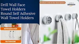 Free Towel Plug Holder for Bathroom Self Adhesive #trending #towelholder #homedecor #trending #fyp