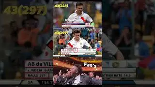 AB de Villiers ka SABSE SLOW Innings 😱 | 43 Runs 297 Balls 🏏#abdevilliers#cricketshorts#testcricket