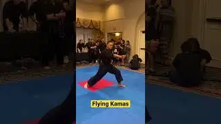 Flying Kama&rsquo;s Sport Karate Weapons Martial Arts #karate