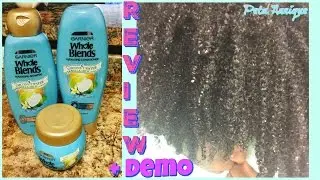 FUN Friday| Garnier Whole Blends Hydrating Shampoo, Conditioner & Mask Review + Demo on Natural Hair