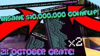 *OP START* 2X OCTOBER MONTHLY CRATE + $10,000,000 COINFLIP! | LOLLYPVP #1