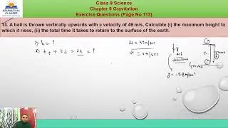 Q 13 Exercise Pg No 113 Ch 9 Gravitation Class 9 Science