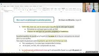928-Mon esprit est préoccupé de pensées passées. L.8.