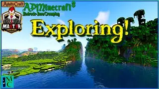 Exploring!  Shipwreck Treasure!  Adults Play Minecraft Season 3 Episode 1