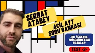 Dik Üçgende Trigonometrik Oranlar Test -2- | 2023 ACİL MATEMATİK AYT SORU BANKASI ÇÖZÜMLERİ