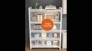 Joybos&reg; 5 Tier Sturdy Metal Storage Organizer Cabinets With Clear Doors F56