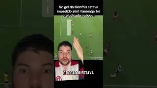 Estava inpedido no gol do Menfhis #futebol #Corinthians #flamengo #viral