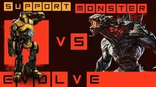 EVOLVE Support Gameplay!! Bucket VS Goliath In Fusion Plant [FULLHD 60] PS4