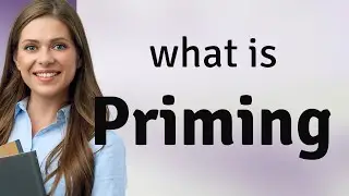 Priming &bull; definition of PRIMING