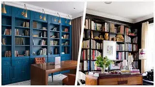 75 Contemporary Home Office Library Design Ideas You'll Love 🔴