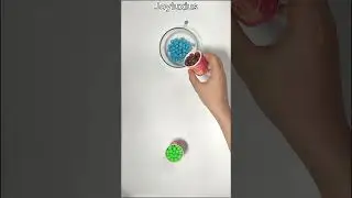 Satisfying Color Sorting Blue, Brown and Green Beads