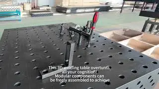 China's best quality 3D welding table with all fixtures and plasma nitriding treatment