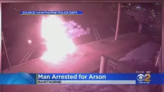 Video Shows Man Setting Fire To Hawthorne Patrol Cruiser Outside Hawthorne Police HQ