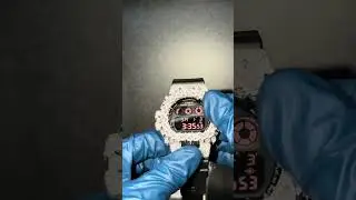 How to make a ice out Gshock #icedoutwatch #gshocks #moissanite #gshockwatch #diamondwatch #shorts