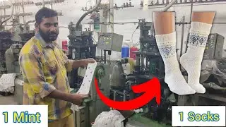 How To Make Socks | Socks Machine Factory Making Processes Complete | Made in Pakistan #socks #1k