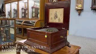 Schmidt's Antiques Spring Clock Auction Lot 93 Regina Musix Box