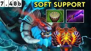 Spirit Breaker Immortal Soft Support - Dota 2 Patch 7.40b Pro Pub Gameplay