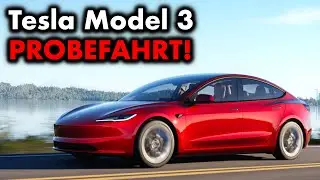 Mein ERSTES MAL in einem E-AUTO! Tesla Model 3 Probefahrt