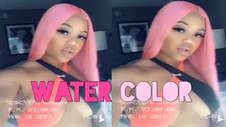 HOW TO: DYE HAIR PRETTY LIGHT PINK WATERCOLOR METHOD || SUPER EASY & QUICK