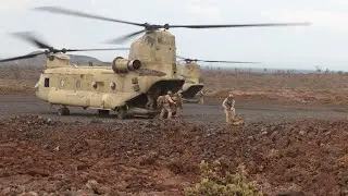 AIR INSERT with U.S. Marines on U.S. Army CH-47 Chinook Helicopters!