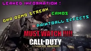 Call of Duty: Advanced Warfare PAINTBALL MODE,DNA BOMB, + GUN CAMOS LEAKED! (COD AW INFO)