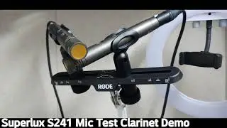Superlux S241/U3 SDC Condenser Mic Clarinet Test Demo S241 클라리넷 마이크 테스트