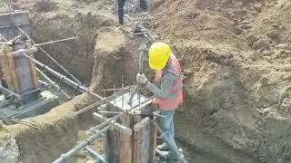 Civil site visit| civil engineering worker | civil work | footing column casting 