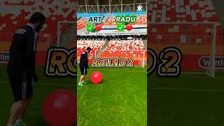 👻 Football penalty challenge ⚽️ #football #soccer #footballshorts #funny #challenge #skills