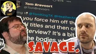Oh ho ho NO! MARVEL Editor TOM BREVOORT murders TOM KING publicly on TWITTER!