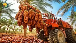 How Farmers Harvest Millions of Dates &ndash; Inside Massive Date Palm Factory | Farming Documentary