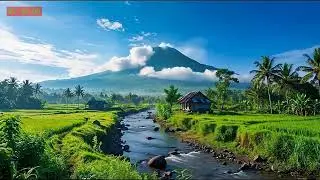 No Ads 4K HDR Slow River Water Sounds for Deep Night Rest