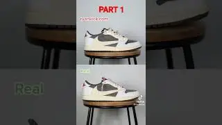 REAL VS REP REVERSE MOCHA! #shorts #nike #jordan #travisscott #realvsfake #cactusjack  #shoes CTTO.