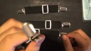 Adjustable Bed Sheet Fasteners Suspenders Set of 4, Black review and unboxing