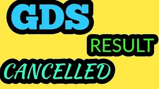 GDS CANCELLED notifications notice | GDS latest news | abdj tech | in hindi |